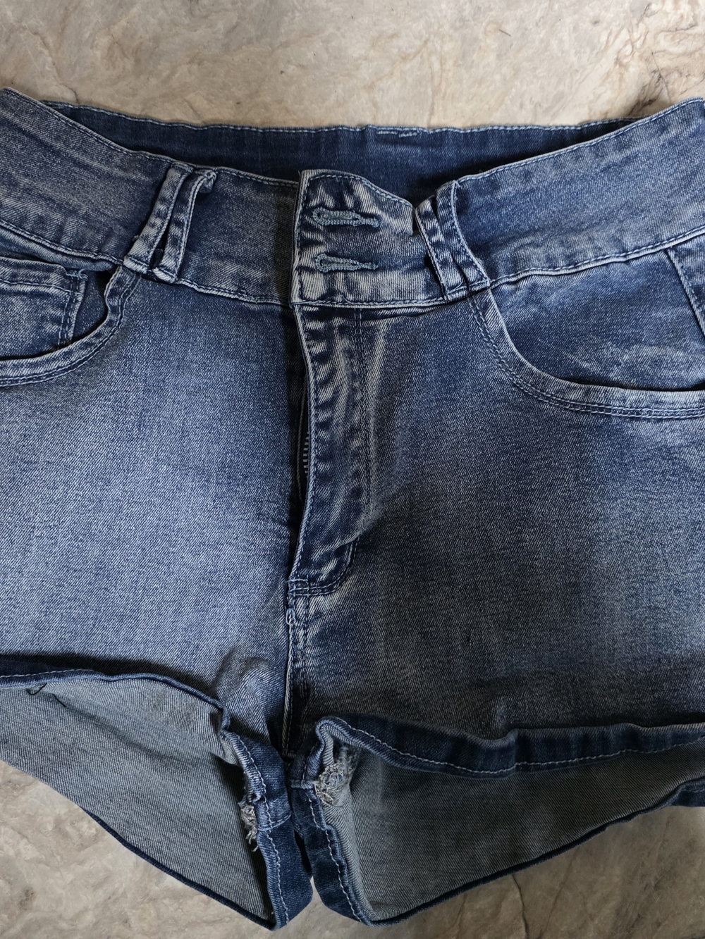 SHEIN Dark Blue Denim Jean Shorts